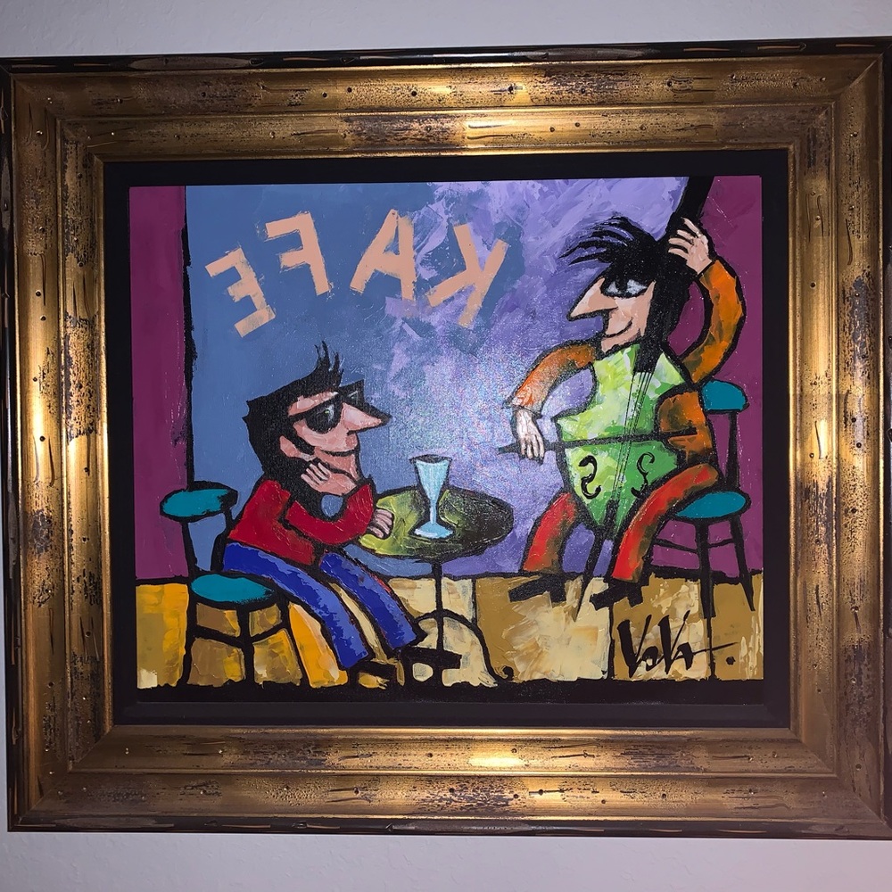 Jazz Cafe Framed Art